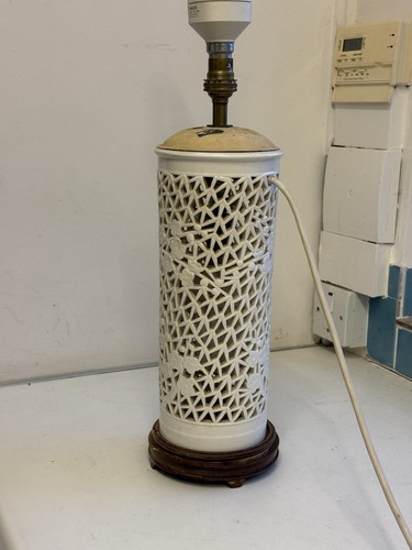Large vintage blanc - blanc, chine