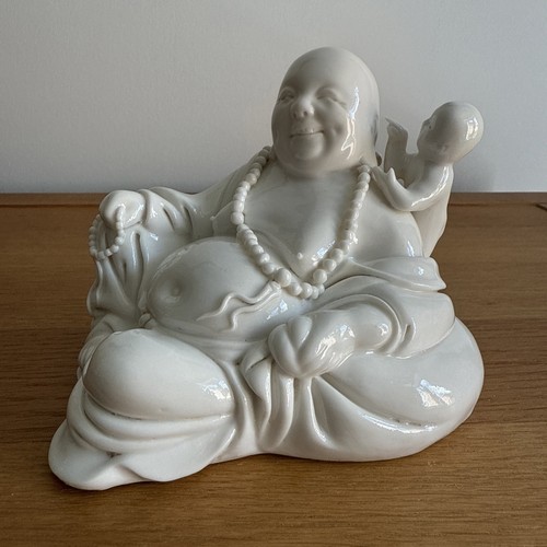 Vintage blanc chine smiling - blanc,