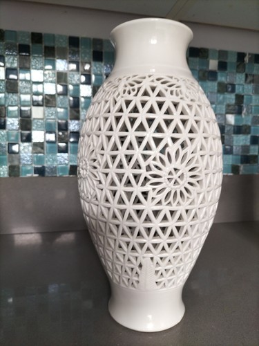 Blanc chine lamp base - lamp, base/vase