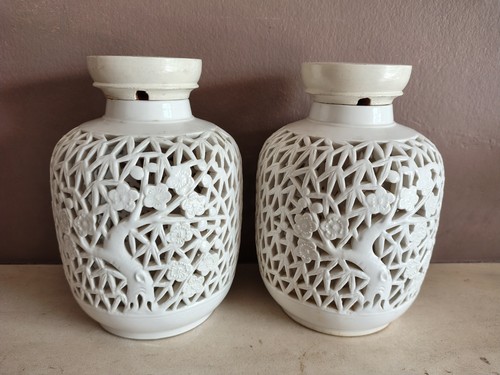 Vintage pair chinese blanc - vintage,