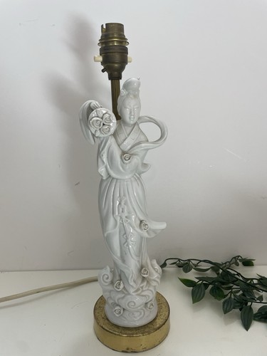 Vintage white japanese geisha - vintage,
